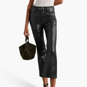 rag & bone coated black jeans
